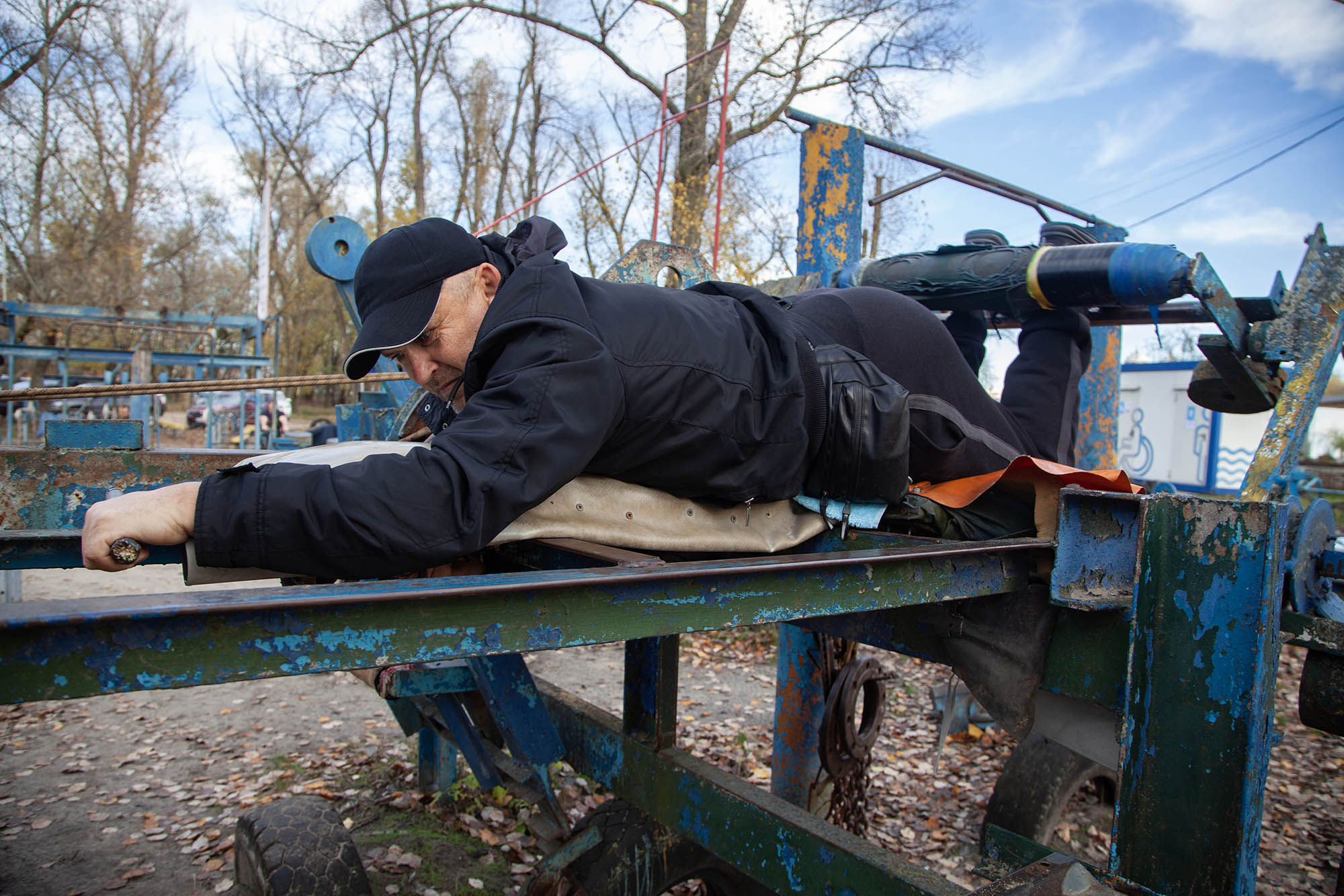 Vladymir working out in Kachalka, Kyiv, Ukraine 3 Vladymir working out in Kachalka, Kyiv, Ukraine 3